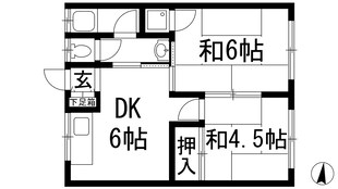 瑞ヶ池久保ハイツの物件間取画像